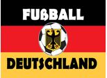 Vianmo Insegna In Legno 30X40 Cm FußBall Deutschland