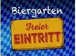 Vianmo Insegna In Legno 30X40 Cm Bayern Biergarten Freier Eintritt