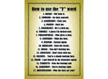 Vianmo Insegna In Legno 40X30 Cm How To Use The """F"""" Word"