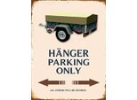 Vianmo Insegna In Legno 40X30 Cm HäNger Parking Only All Others