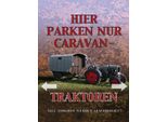 Vianmo Insegna In Legno 40X30 Cm Hier Parken Caravan-Traktoren