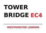 Vianmo Insegna In Legno 30X40 Cm London Westminster Tower Bridge EC4