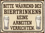 Vianmo Insegna In Legno 30X40 Cm Bitte WäHrend Biertrinkens Keine