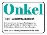Vianmo Insegna In Legno 30X40 Cm Onkel Freund Bester Onkel Welt
