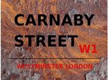 Vianmo Insegna In Legno 30X40 Cm London Westminster Carnaby Street W1