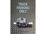 Vianmo Insegna In Legno 40X30 Cm Parken Truck Parking Only