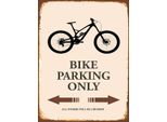 Vianmo Insegna In Legno 40X30 Cm Bike Parking Only