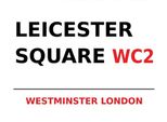 Vianmo DřEvěNá Cedule 30X40 Cm London Westminster Leicester Square WC2