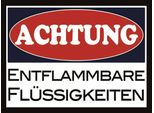 Vianmo Insegna In Legno 30X40 Cm Achtung Entflammbar FlüSsigkeit