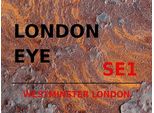 Vianmo Insegna In Legno 30X40 Cm London Westminster London Eye SE1