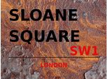 Vianmo Insegna In Legno 30X40 Cm London Sloane Square SW1