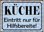 Vianmo Insegna In Legno 30X40 Cm KüChe Eintritt Nur Hilfsbereite