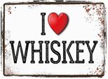 Vianmo Insegna In Legno 30X40 Cm Alkohol I Love Whiskey