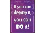 Vianmo Insegna In Legno 40X30 Cm If You Can Dream It You Can Do