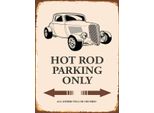Vianmo Insegna In Legno 40X30 Cm Hot Rod Parking Only All Others