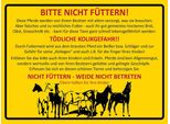 Vianmo Insegna In Legno 30X40 Cm Tiere Bitte Nicht FüTtern Pferde Weide