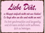 Vianmo Insegna In Legno 30X40 Cm Liebe DiäT Klappt Einfach Nicht