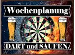 Vianmo Insegna In Legno 30X40 Cm Wochenplanung Dart Und Saufen