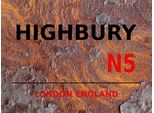 Vianmo Insegna In Legno 30X40 Cm London England Highbury N5