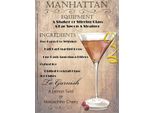 Vianmo Insegna In Legno 40X30 Cm Alkohol Manhattan Equipment Ingredients