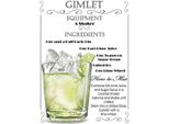 Vianmo Insegna In Legno 40X30 Cm Alkohol Gimlet Equipment Ingredients