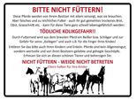 Vianmo Insegna In Legno 30X40 Cm Tiere Bitte Nicht FüTtern Pferde Verbot