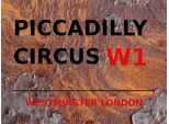 Vianmo Insegna In Legno 30X40 Cm London Westminster Piccadilly Circus W1