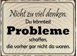 Vianmo Insegna In Legno 30X40 Cm Nicht Viel Denken KöNnen Problem