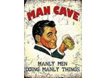 Vianmo Insegna In Legno 40X30 Cm Retro Man Cave Manly Men Manly Things