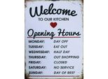 Vianmo Insegna In Legno 40X30 Cm Welcome To Our Kitchen Opening