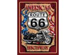 Vianmo Insegna In Legno 40X30 Cm Motorrad Americas Route 66 Highway