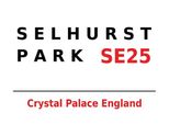 Vianmo Insegna In Legno 30X40 Cm London England Selhurst Park SE25