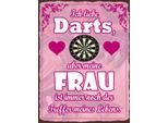 Vianmo Insegna In Legno 40X30 Cm Ich Liebe Darts Aber Meine Frau