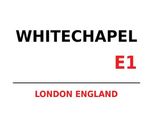 Vianmo Insegna In Legno 30X40 Cm London England Whitechapel E1