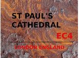 Vianmo Insegna In Legno 30X40 Cm London England St Paul´S Cathedral EC4