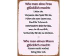 Vianmo Insegna In Legno 40X30 Cm Wie Man Frau GlüCklich Macht