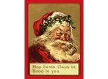 Vianmo Insegna In Legno 40X30 Cm Christmas Santa Claus Lustig