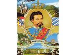 Vianmo Insegna In Legno 40X30 Cm Portrait Ludwig Ii KöNig Bayern King