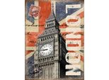 Vianmo Insegna In Legno 40X30 Cm London Big Ben BerüHmter Uhrturm