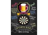 Vianmo Insegna In Legno 40X30 Cm Sports Bar Darts Relax And Enjoy