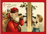 Vianmo Insegna In Legno 30X40 Cm Santa Claus