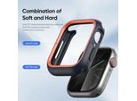 Dux Ducis Bamo - Custodia Protettiva Rigida In Pc Per Apple Watch Series 7/8/9 45 Mm Nero/Arancione