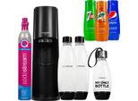 Sodastream Spumantizzatore Terra Black Set Con 3 Bottiglie Di Cartuccia Di Sciroppo
