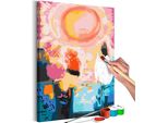 Tessuto Non Tessuto Painting By Numbers - Dreamlike Sunset 40X60 Cm Abstract N-A-1675-E-A