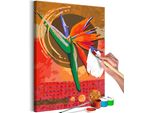 Tessuto Non Tessuto Painting By Numbers - Strelitzia 40X60 Cm Fiori N-A-1674-E-A