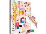 Tessuto Non Tessuto Painting By Numbers - Busy Day 40X60 Cm Abstract N-A-1666-E-A