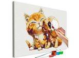 Tessuto Non Tessuto Pittura Con I Numeri - Amore Non Scontato 60X40 Cm Per Bambini N-A-1572-E-A