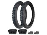 2X Pneumatici Enduro Motocross Citomerx D982 2.25-17 (2 1/4 X 17) 33L Tt + Camera D'aria + Rim Tape
