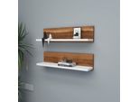 Skye Decor, Mensola - Noce, Bianco, Mensole Da Parete, Noce, 60 X 15 X 13 Cm
