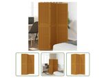 The Living Store Divisorio 3 Pezzi In Legno Massiccio Marrone Paulownia